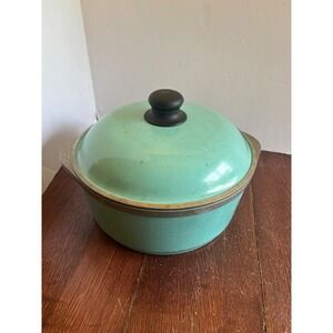 Vintage Club Aluminum Dutch Oven Turquoise Aqua Teal 4.5 Qt Pot with Lid 10 Inch